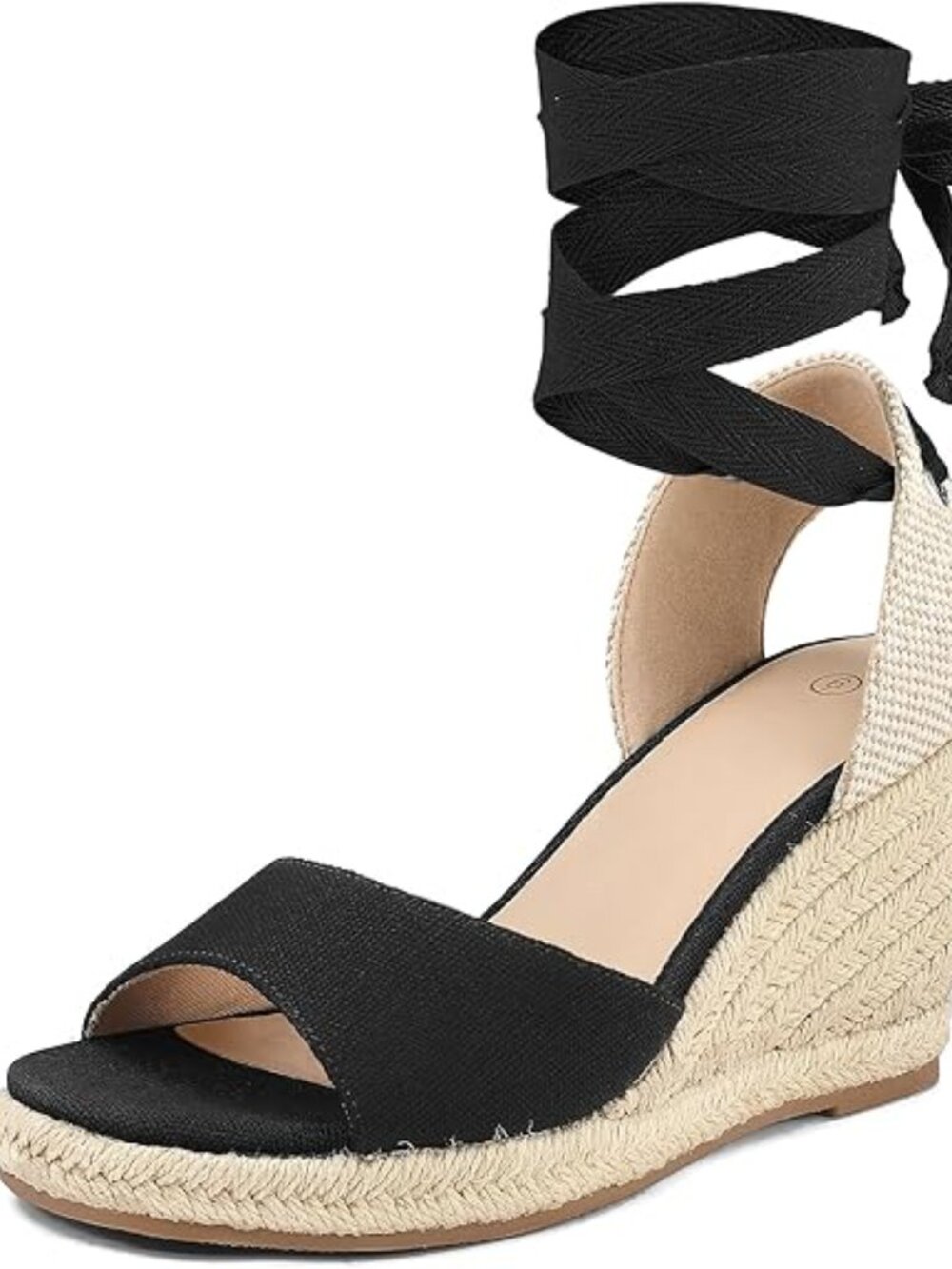 Women's Wedge Sandals Open Toe Espadrilles Platform Ankle Strap Lace Up Summer S